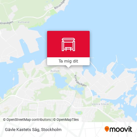 Gävle Kastets Såg karta