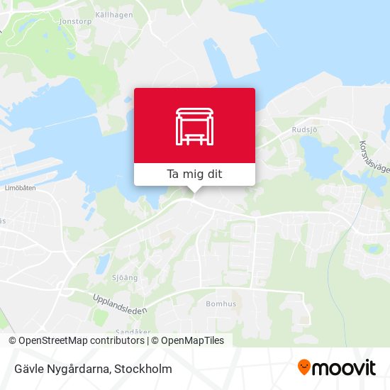 Gävle Nygårdarna karta