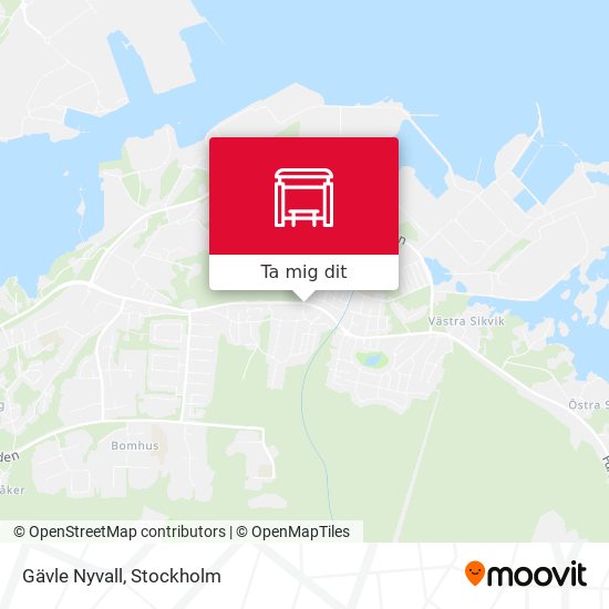 Gävle Nyvall karta