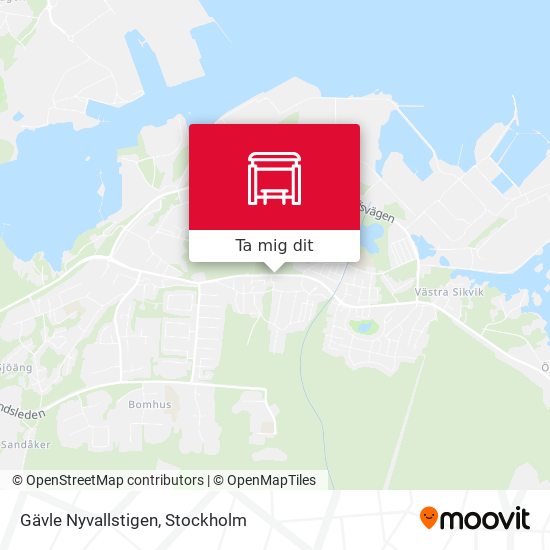 Gävle Nyvallstigen karta