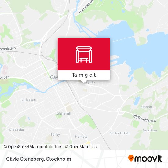 Gävle Steneberg karta