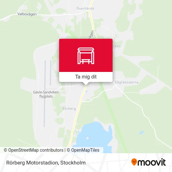 Rörberg Motorstadion karta