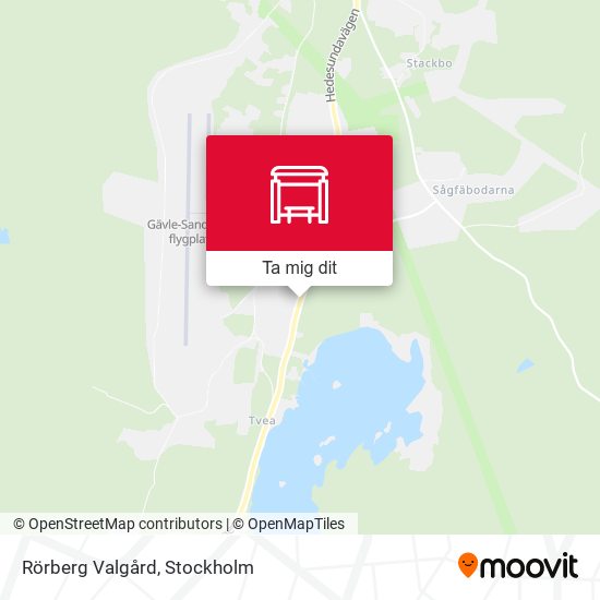 Rörberg Valgård karta