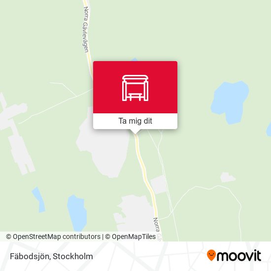 Fäbodsjön karta