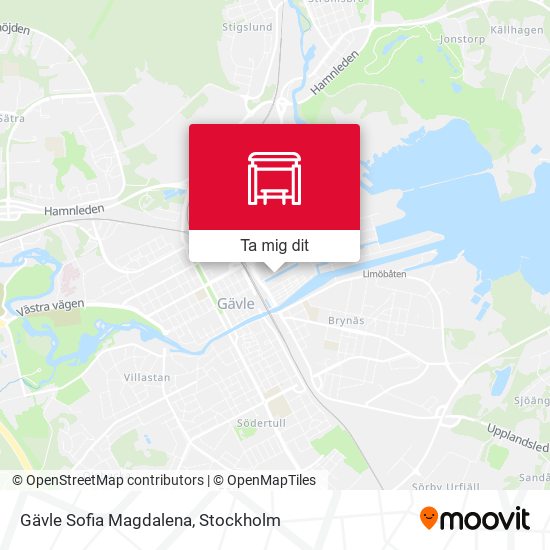 Gävle Sofia Magdalena karta