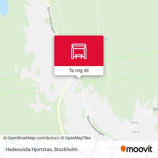 Hedesunda Hjortstas karta