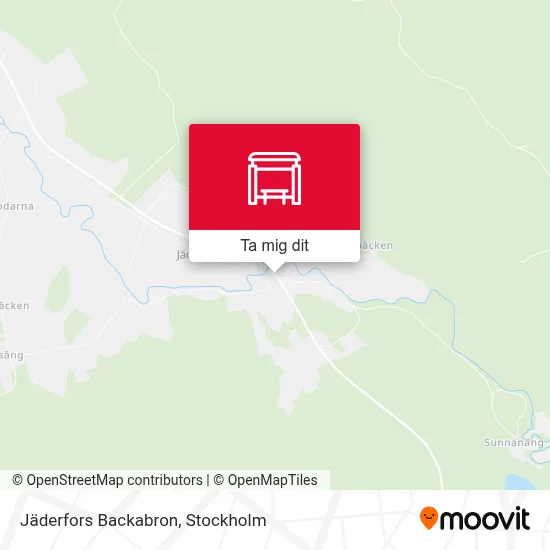Jäderfors Backabron karta