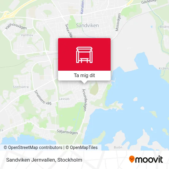 Sandviken Jernvallen karta
