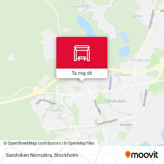 Sandviken Norrsätra karta