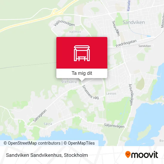 Sandviken Sandvikenhus karta