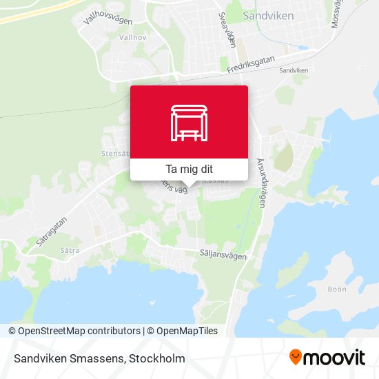 Sandviken Smassens karta