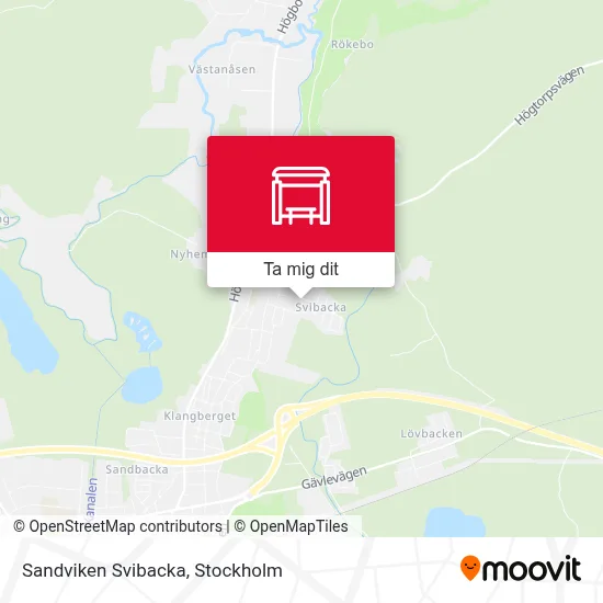 Sandviken Svibacka karta