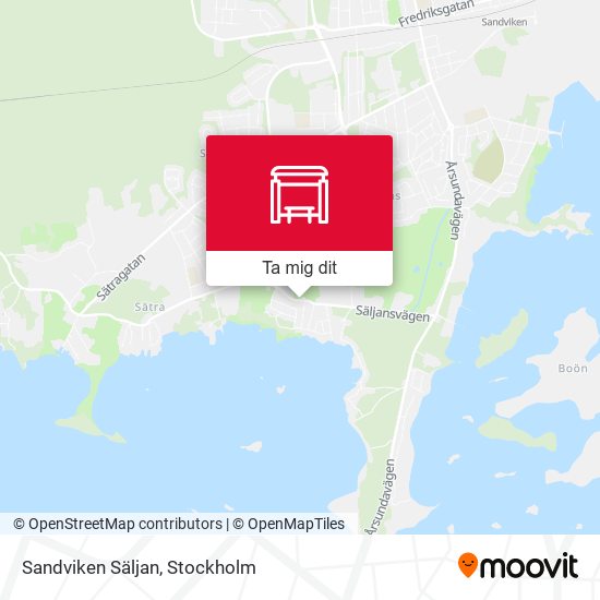 Sandviken Säljan karta