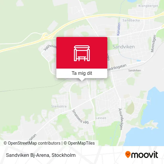 Sandviken Bj-Arena karta