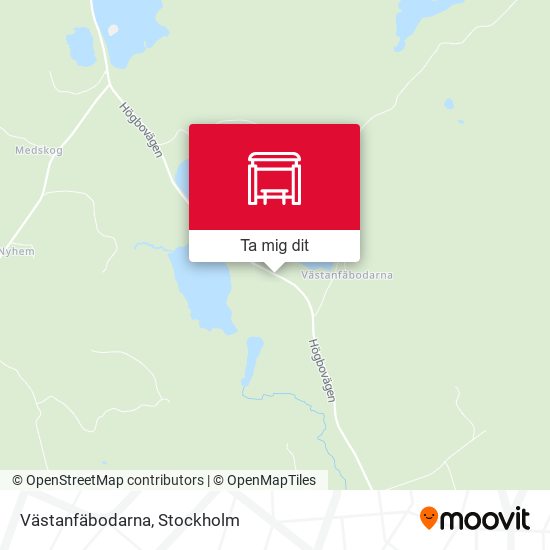 Västanfäbodarna karta