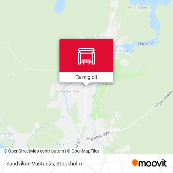 Sandviken Västanås karta