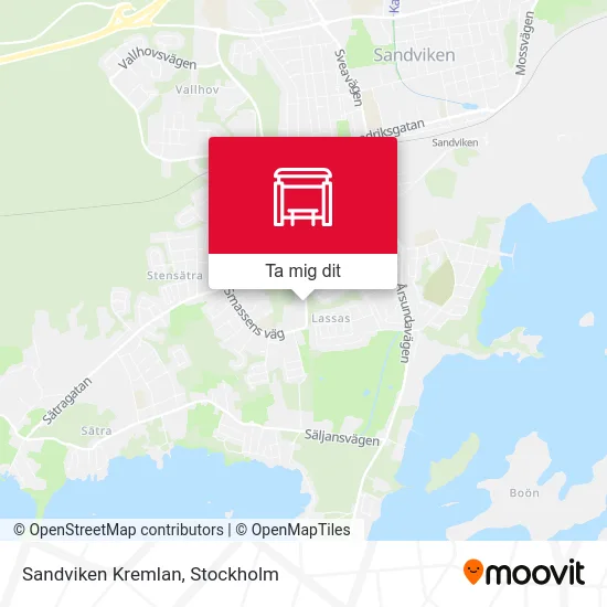 Sandviken Kremlan karta
