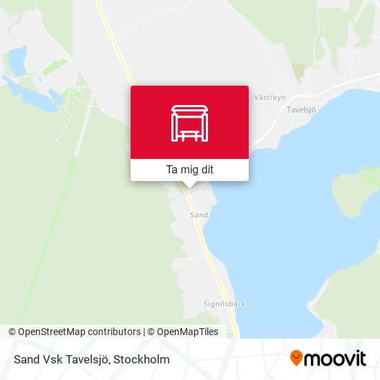 Sand Vsk Tavelsjö karta