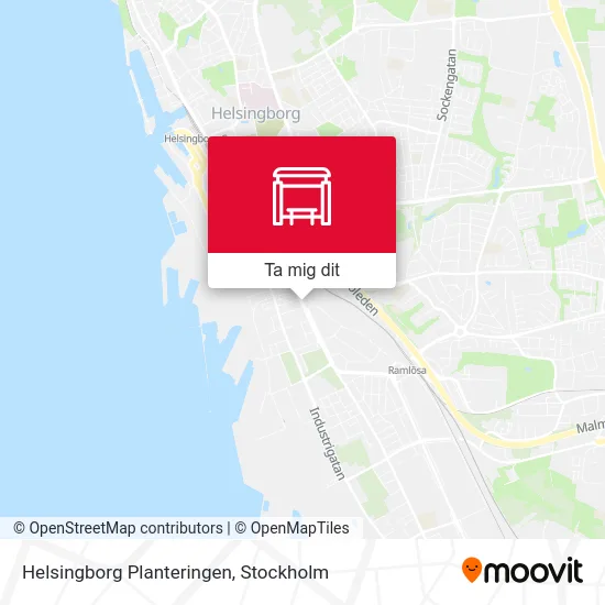 Helsingborg Planteringen karta