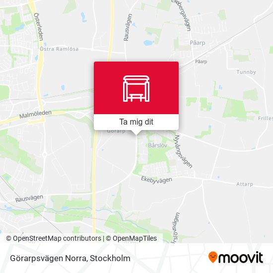 Görarpsvägen Norra karta