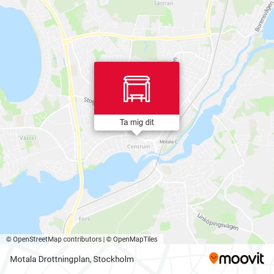 Motala Drottningplan karta