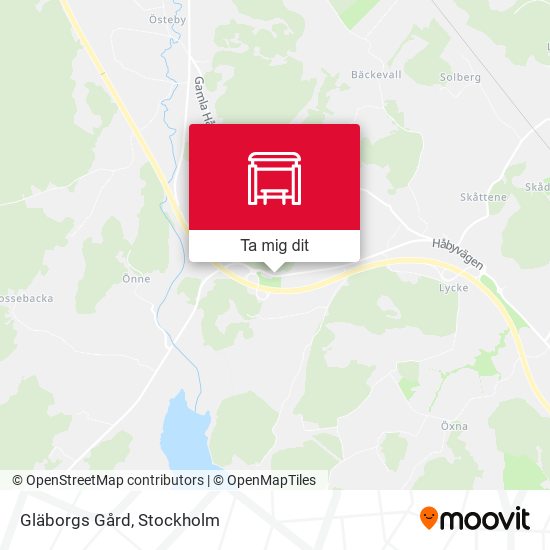 Gläborgs Gård karta