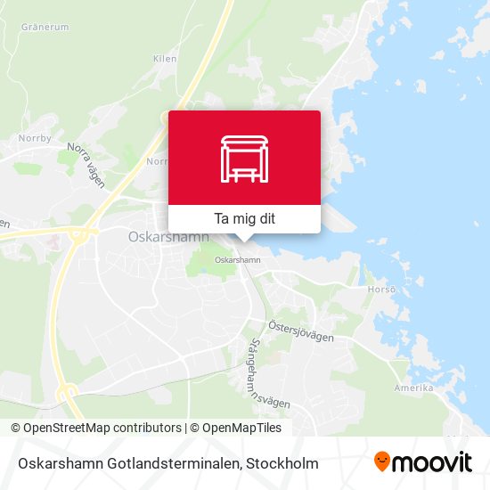 Oskarshamn Gotlandsterminalen karta