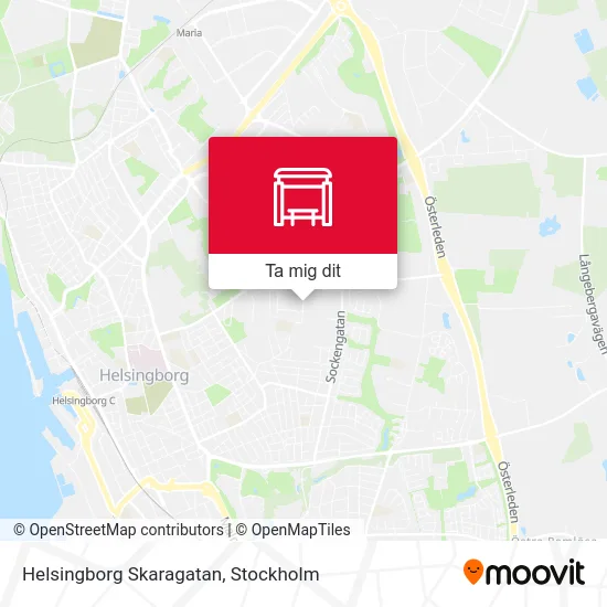Helsingborg Skaragatan karta