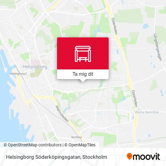 Helsingborg Söderköpingsgatan karta