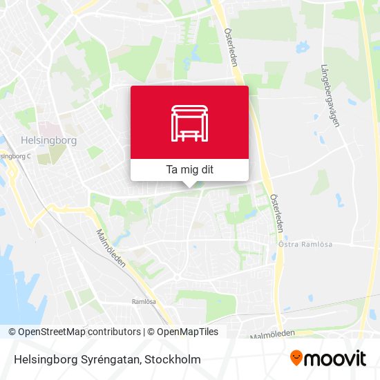 Helsingborg Syréngatan karta