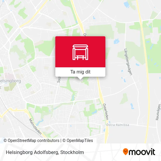 Helsingborg Adolfsberg karta