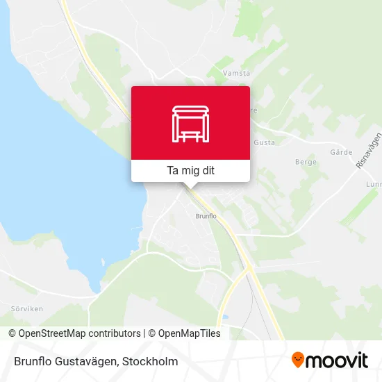 Brunflo Gustavägen karta