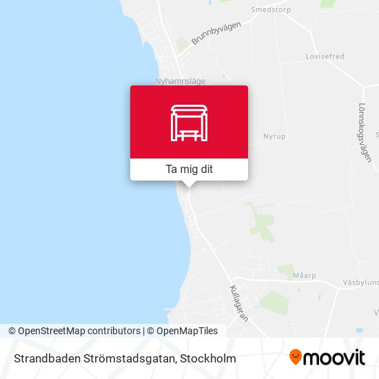 Strandbaden Strömstadsgatan karta