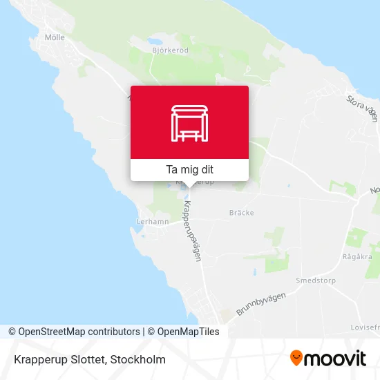 Krapperup Slottet karta