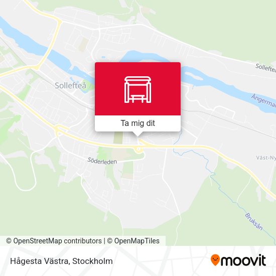 Hågesta Västra karta