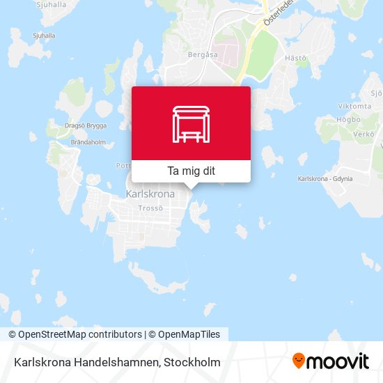 Karlskrona Handelshamnen karta