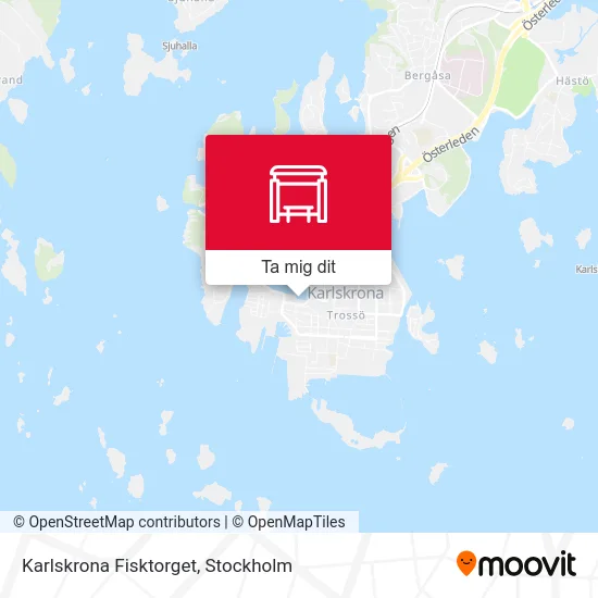 Karlskrona Fisktorget karta