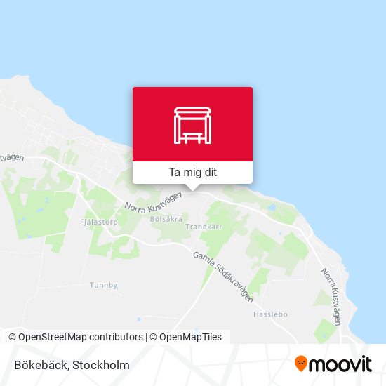 Bökebäck karta
