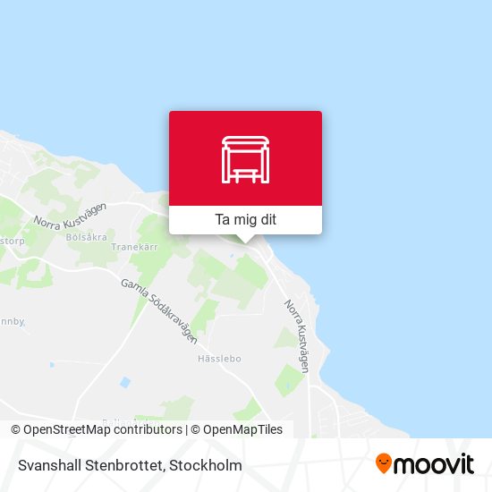 Svanshall Stenbrottet karta