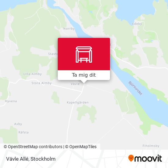 Vävle Allé karta