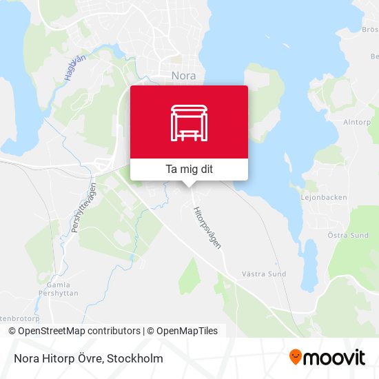 Nora Hitorp Övre karta