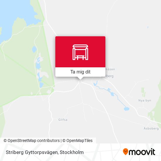Striberg Gyttorpsvägen karta