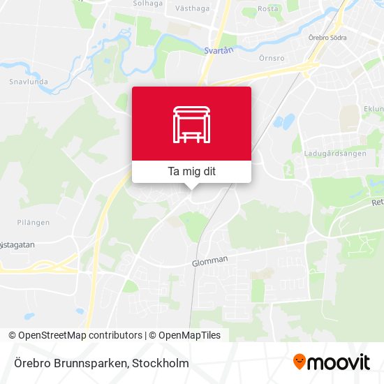 Örebro Brunnsparken karta