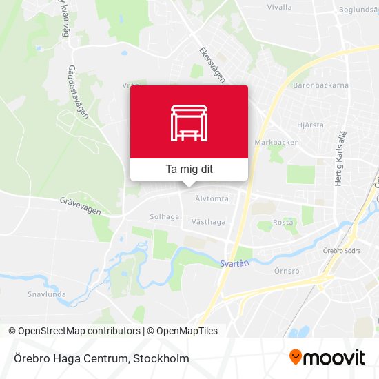 Örebro Haga Centrum karta