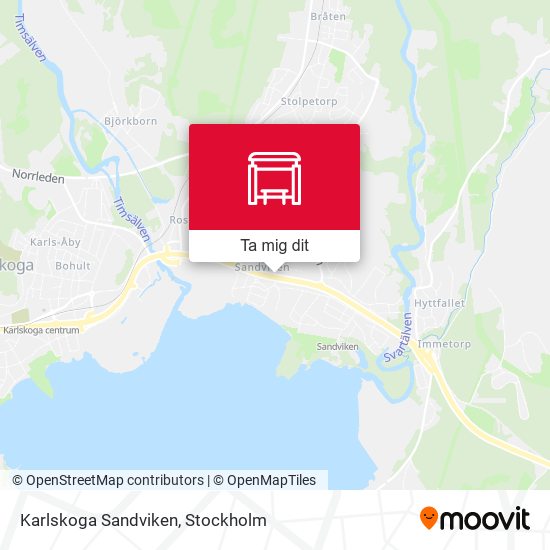 Karlskoga Sandviken karta