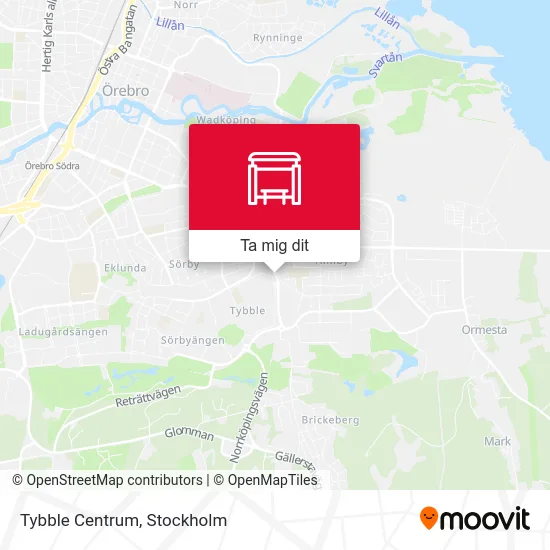 Tybble Centrum karta