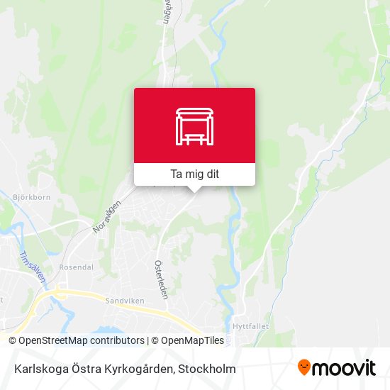 Karlskoga Östra Kyrkogården karta