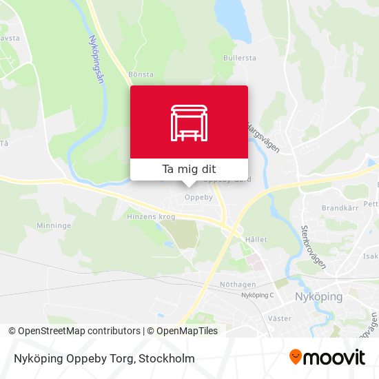 Nyköping Oppeby Torg karta