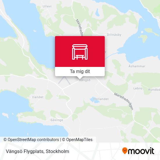 Vängsö Flygplats karta