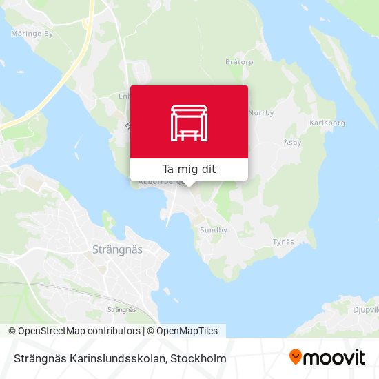 Strängnäs Karinslundsskolan karta